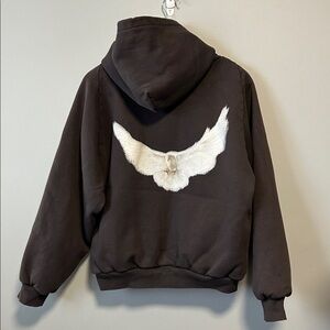 Yeezy Luxury GAP Engineered by Balenciaga Dove Brown Hoodie Small